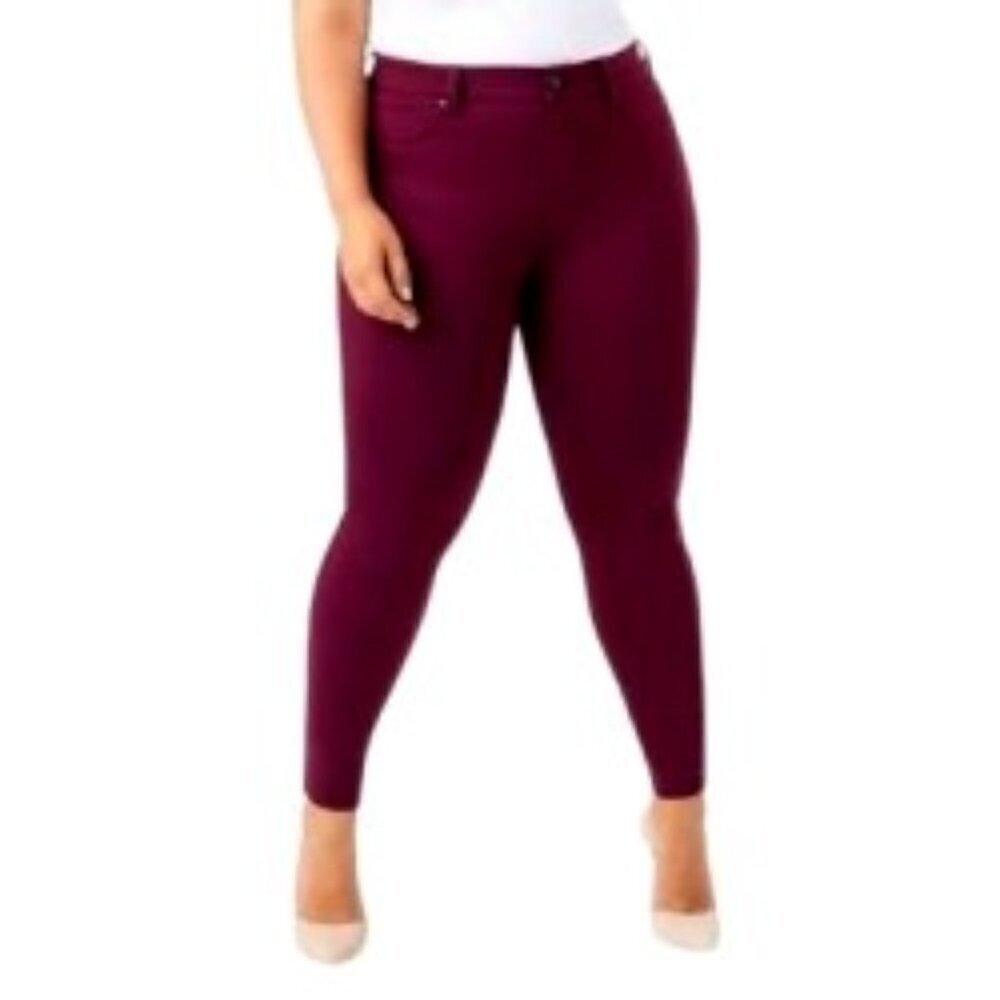 Liverpool Madonna Skinny Pants in Aubergine 14W